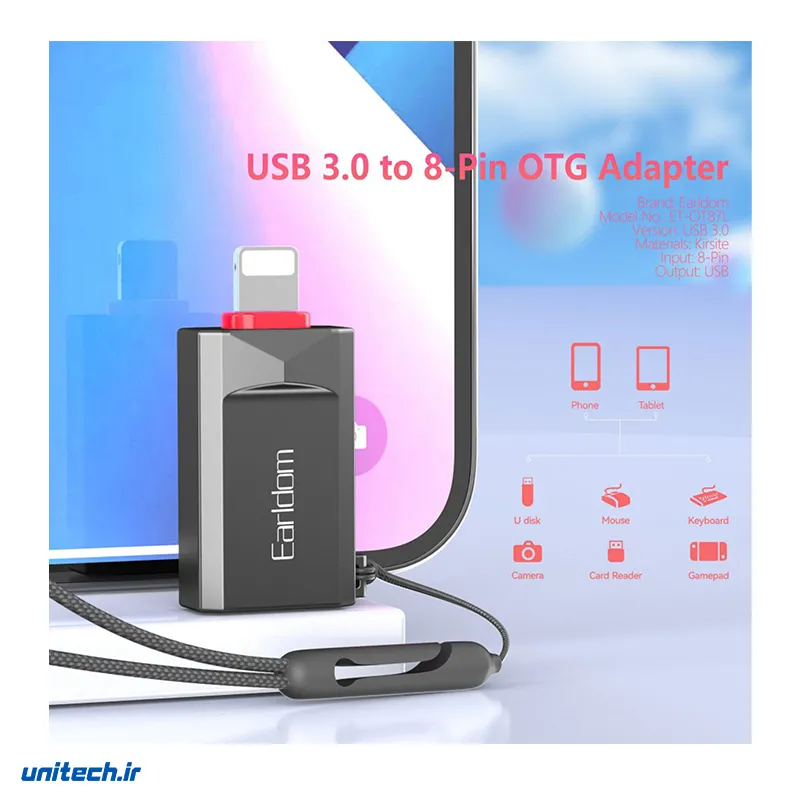 تبدیل OTG آیفون ارلدام مدل OT87L2